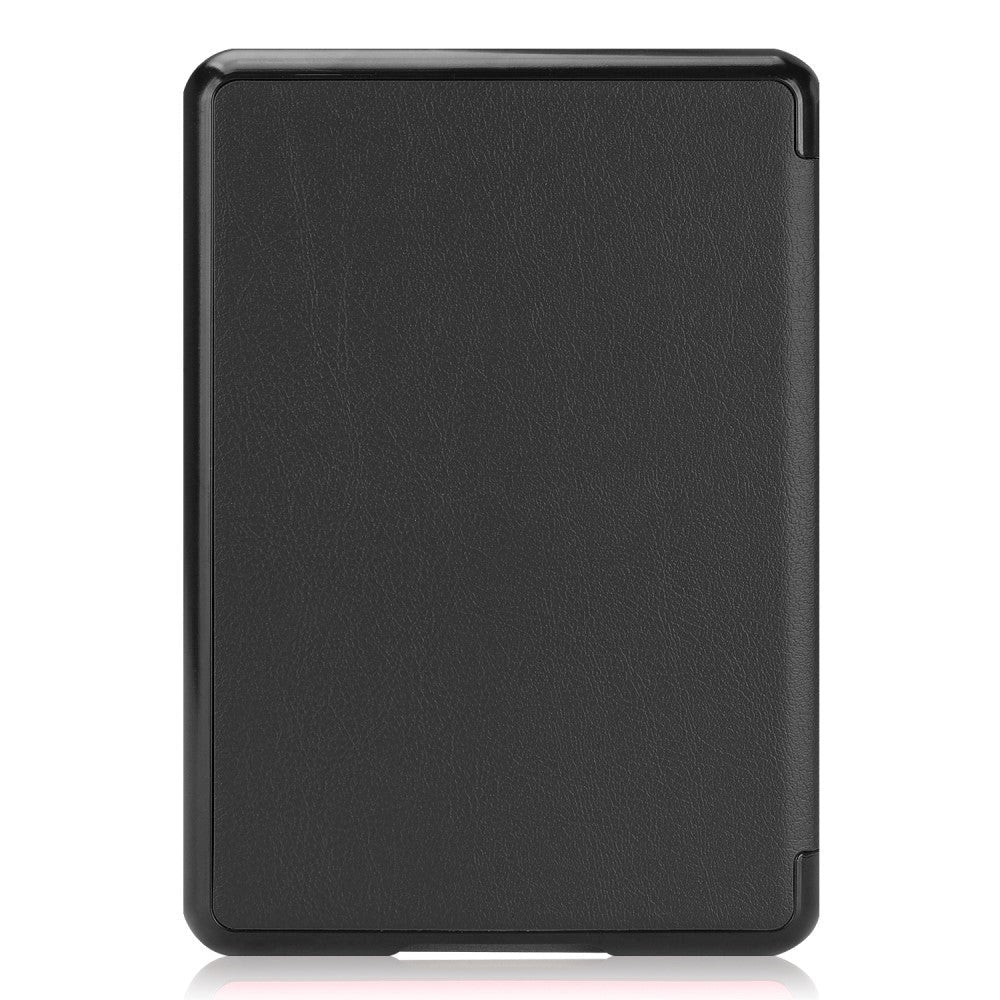 Amazon Kindle Paperwhite 4 (2018) Læder Flip Cover - Sort