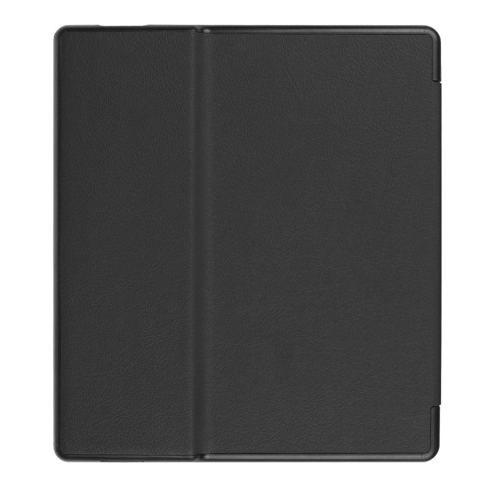 Amazon Kindle Oasis 3 10th Generation (2019) Læder Flip Cover m. Vågeblus Funktion - Sort