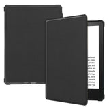 Amazon Kindle Paperwhite 5 11th Generation (2021) Læder Flip Cover m. Vågeblus Funktion - Sort