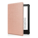 Amazon Kindle Paperwhite 5 11th Generation (2021) Læder Flip Cover m. Vågeblus Funktion - Rose Gold