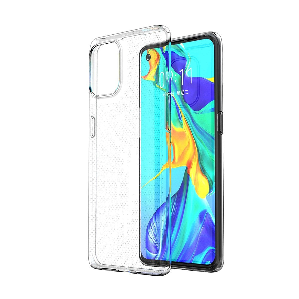 Oppo Find X3 Pro Fleksibelt Plastik Bagside Cover - Gennemsigtig