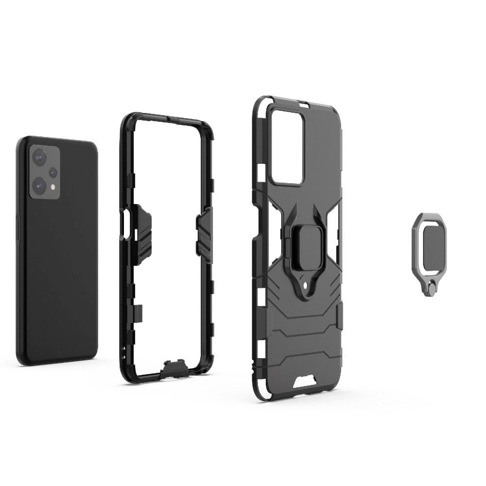 OnePlus Nord CE 2 Lite (5G) Hybrid Håndværker Bagside Cover m. Magnetisk Kickstand - Sort