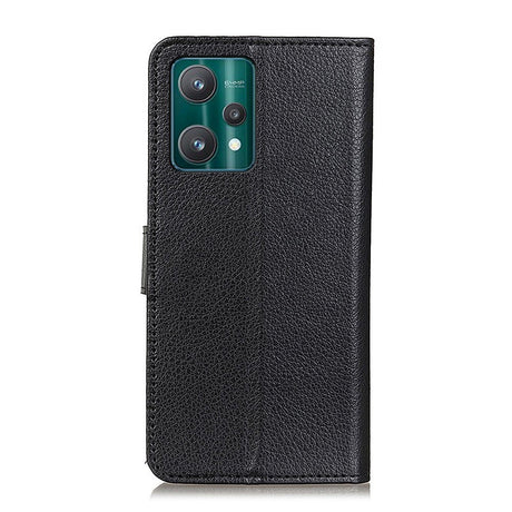 OnePlus Nord CE 2 Lite (5G) PU Litchi Læder Flip Cover m. Pung - Sort