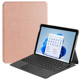 Microsoft Surface Pro 8 Folio Læder Flip Cover - Rose Gold