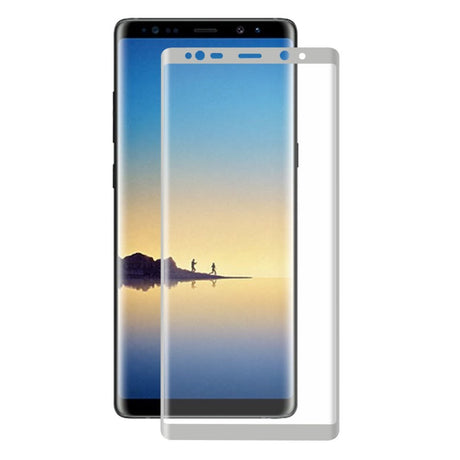 Samsung Galaxy Note 8 HAT PRINCE Hærdet Glas Skærmbeskyttelse (full-size med kurver) - Sølv