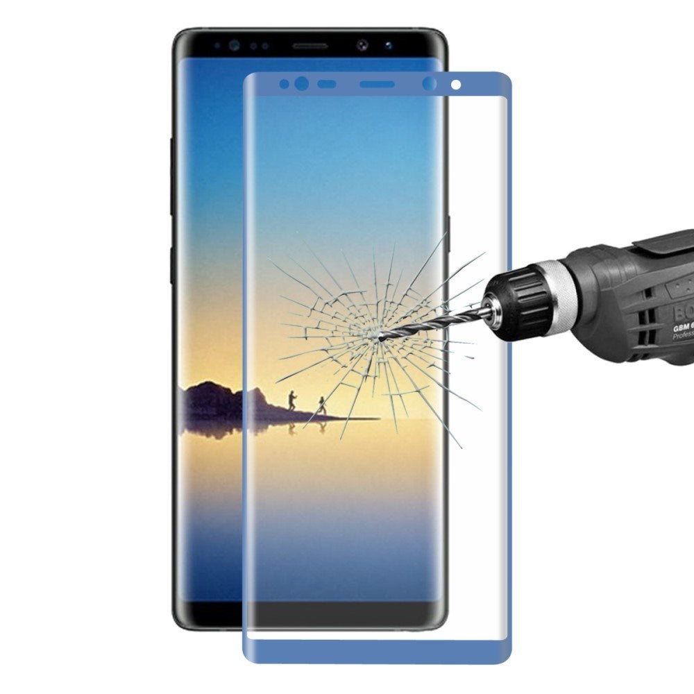 Samsung Galaxy Note 8 HAT PRINCE Hærdet Glas Skærmbeskyttelse (full-size med kurver) - Blå