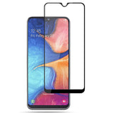 Samsung Galaxy A20e Amorus Full-Fit Skærmbeskyttelse m. Sort Kant