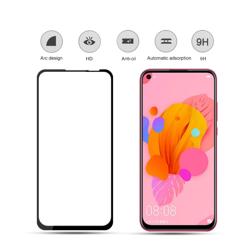 Huawei P20 Lite (2019) AMORUS Skærmbeskyttelse - Full Fit - Sort