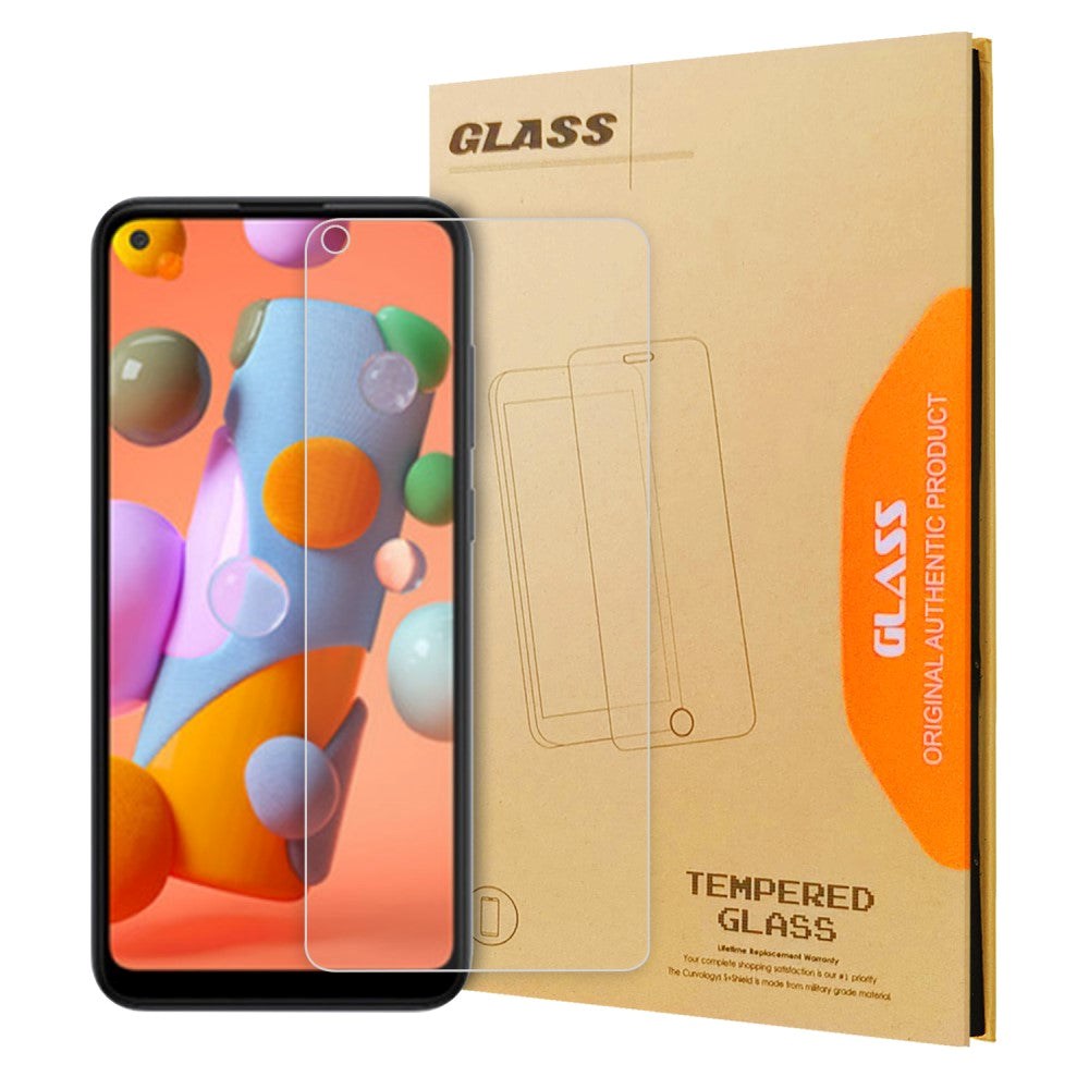 Samsung Galaxy M11 Case Friendly Beskyttelsesglas - Hærdet Glas - Gennemsigtig