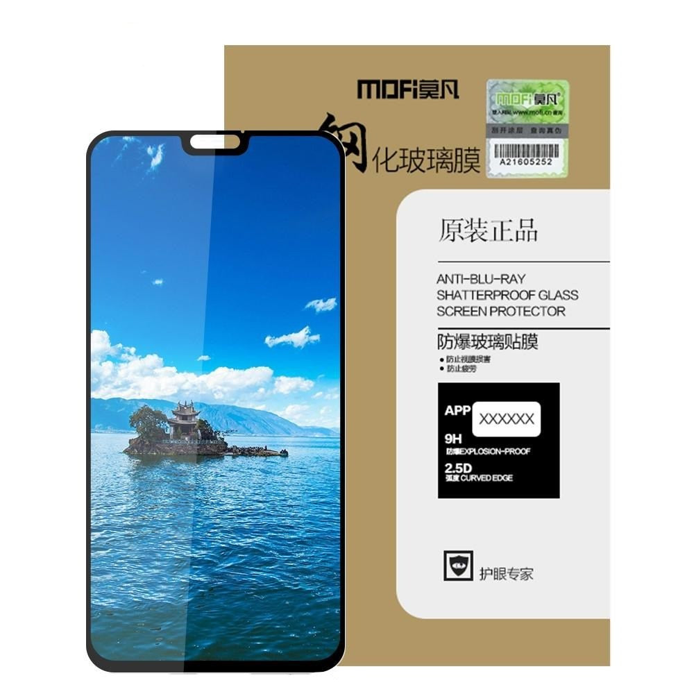 Huawei Honor 9X Lite Hofi Hærdet Glas Skærmbeskyttelse - Full Fit - Case Friendly - Sort