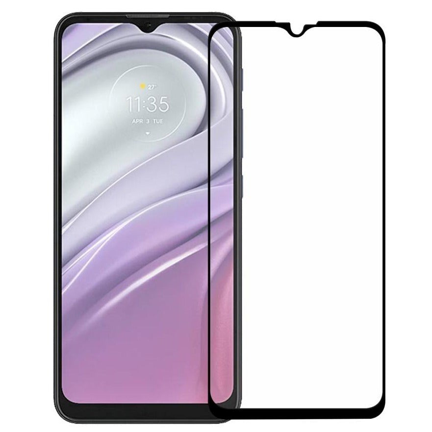 Motorola Moto G10 / G20 / G30 Arc Edge Hærdet Glas - Case Friendly - Skærmbeskyttelse - Sort Kant