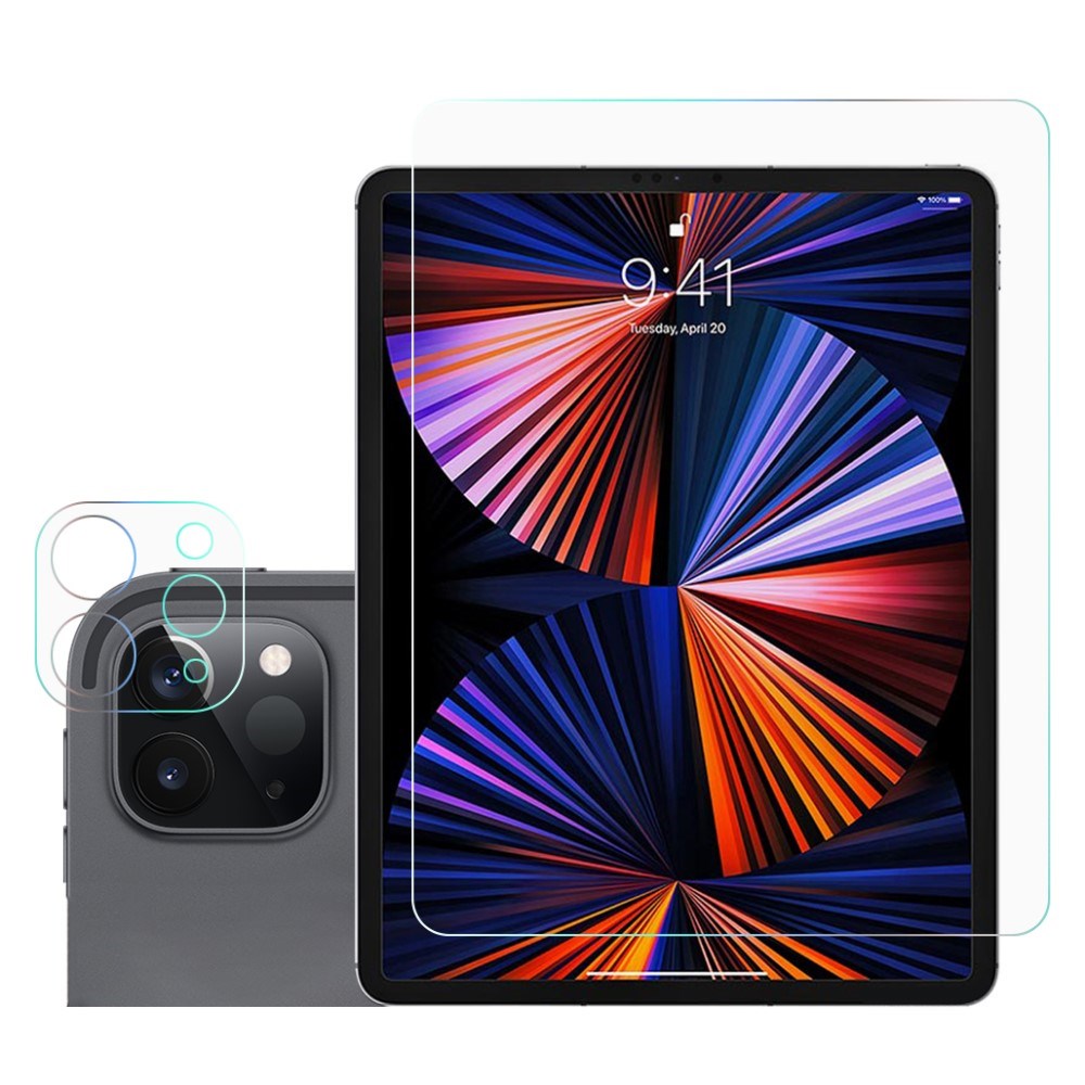 iPad Pro 12.9" (2022 / 2021 / 2020) Skærmbeskyttelse + Kameralinse Beskyttelse