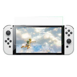 Nintendo Switch OLED Arc Edge Hærdet Beskyttelsesglas - Skærmbeskyttelse - Gennemsigtig