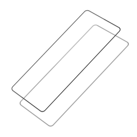 Samsung Galaxy Z Fold3 (5G) - Hærdet Skærmbeskyttelsesglas - Full Fit - Gennemsigtig / Sort