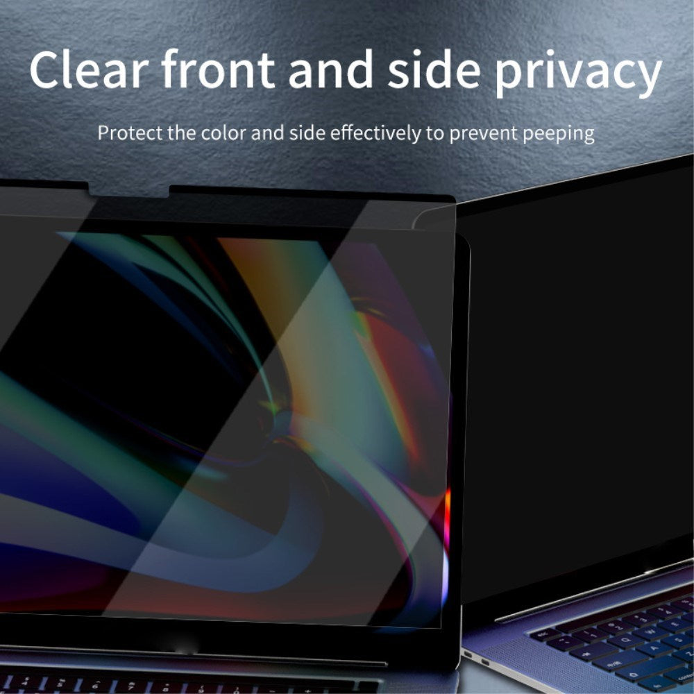 MacBook Pro 16 Magnetisk Skærmbeskyttelse - Privacy Funktion - Gennemsigtig