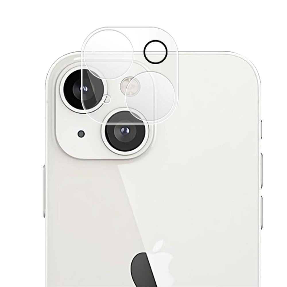 iPhone 14 / 14 Plus Beskyttelsesglas til Bagside Kameralinse - Case Friendly - Gennemsigtig