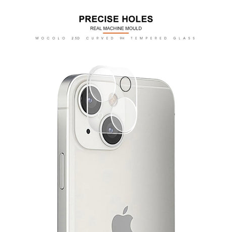 iPhone 14 / 14 Plus Beskyttelsesglas til Bagside Kameralinse - Case Friendly - Gennemsigtig