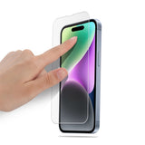 iPhone 15 Plus Mocola Hærdet Skærmbeskyttelse - Gennemsigtig