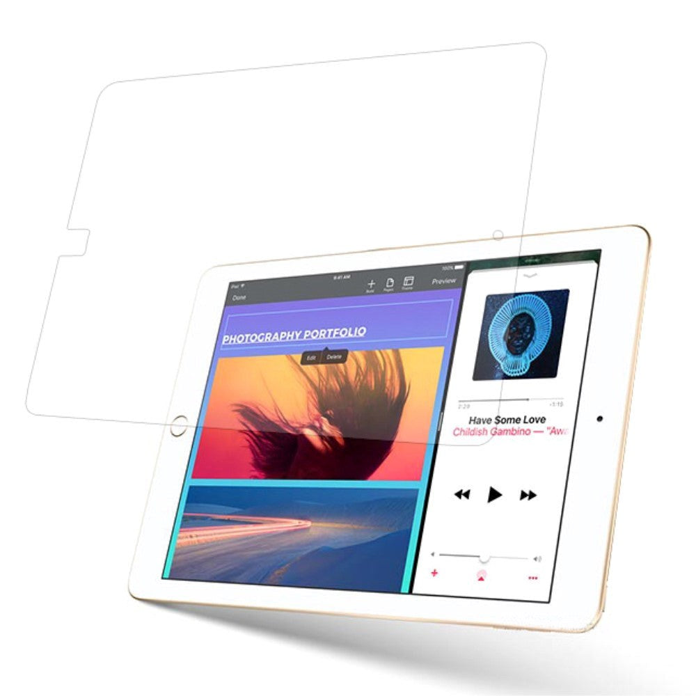 Apple iPad 9.7 2017/2018 PanserPro Hærdet Glas Skærmbeskyttelse