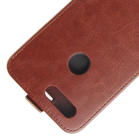 OnePlus 5T PU læder Vertikal Flipcover - Brun