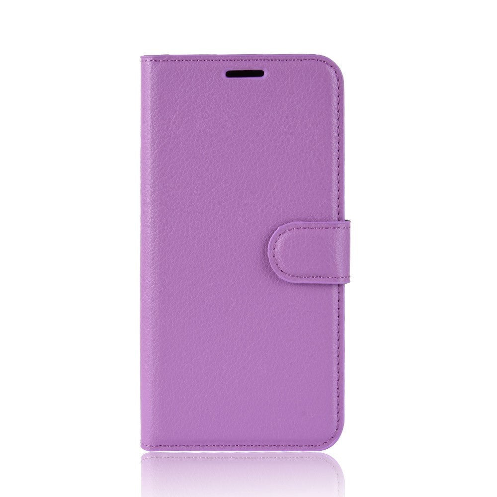 OnePlus 7 Læder Flip Cover m. Stand og Kortholder - Lilla