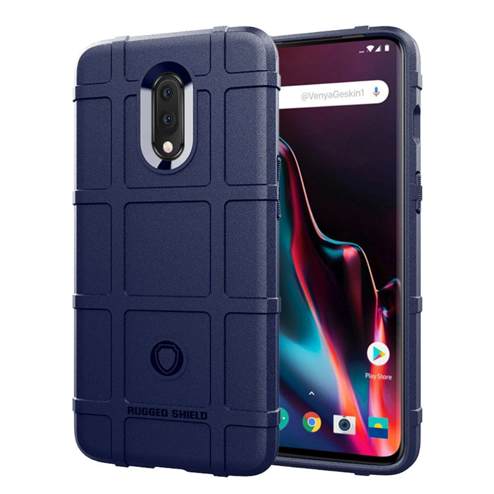 OnePlus 7 Solidt Plastik Cover - Blå