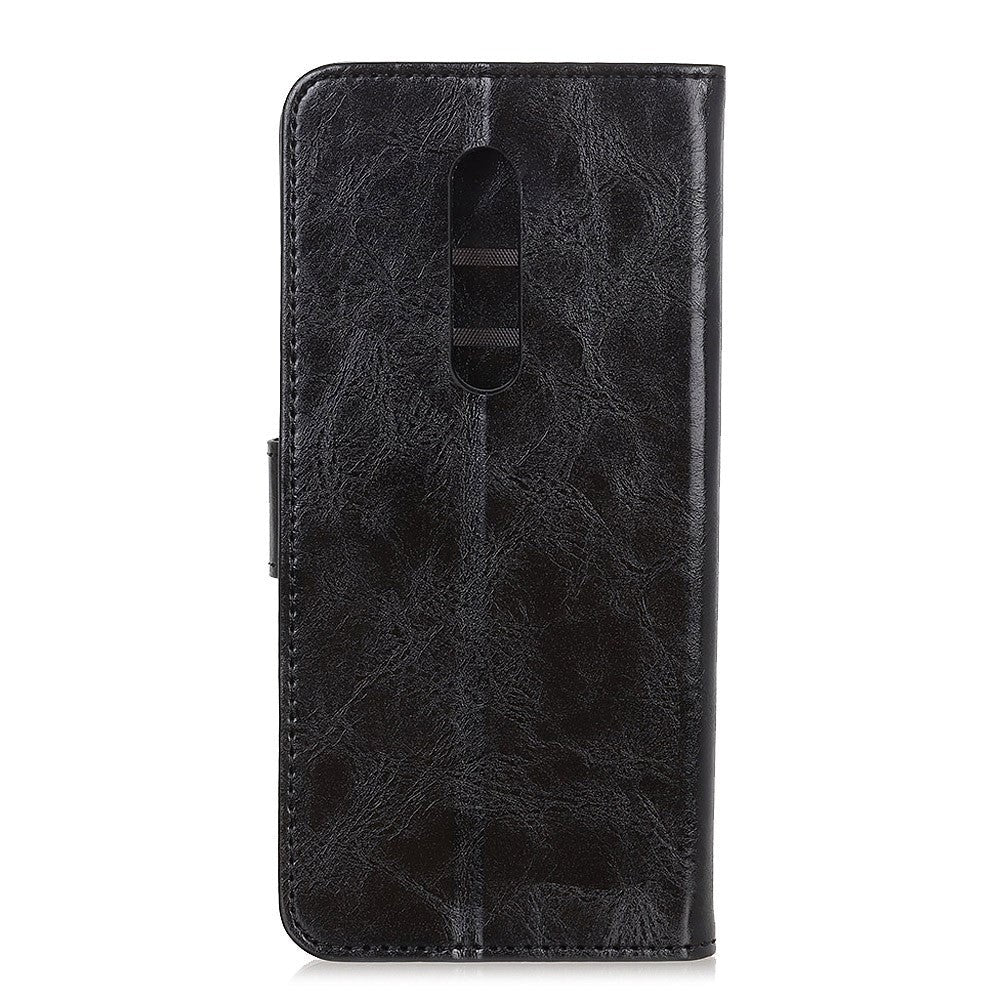 OnePlus 8 Neutralt Læder Flip Cover m. Pung - Sort