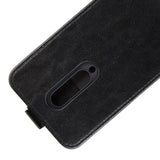 OnePlus 8 Læder Flip Cover m. Kortholder Sort