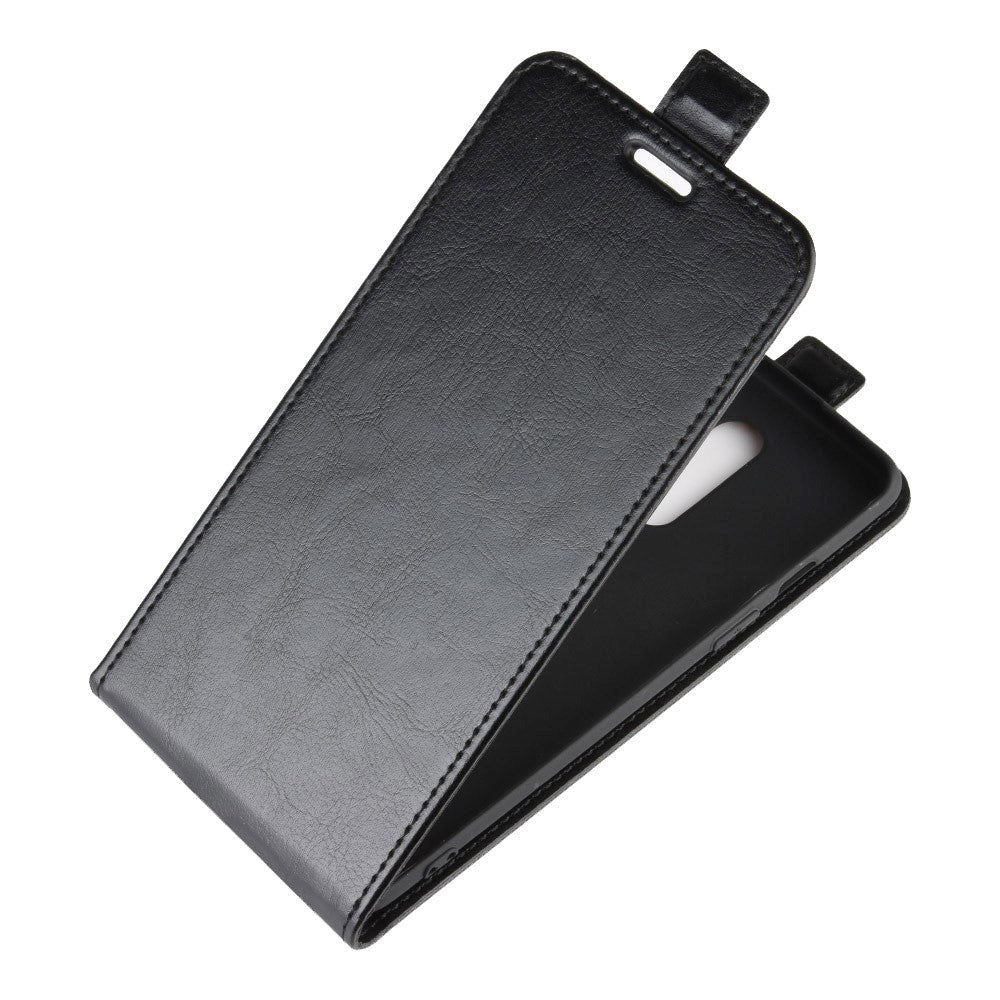 OnePlus 8 Læder Flip Cover m. Kortholder Sort