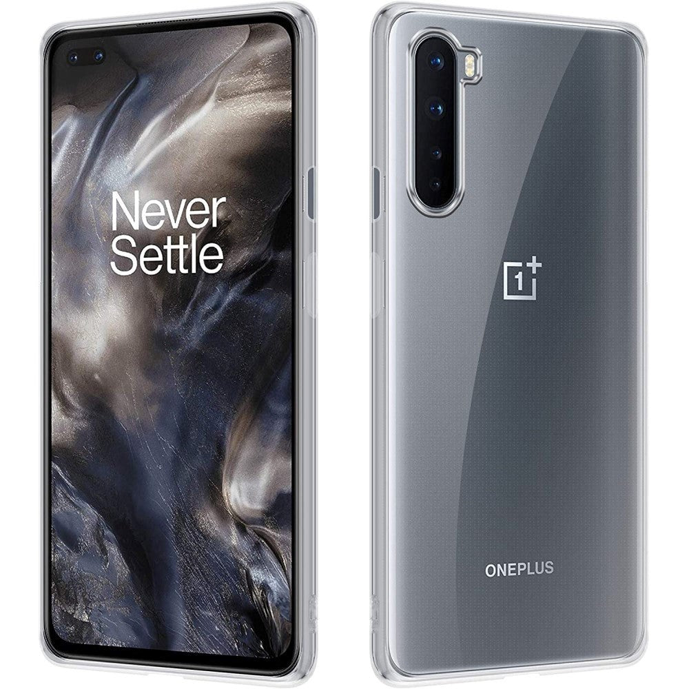 OnePlus Nord Minimalistisk Fleksibelt Plastik Cover - Gennemsigtig