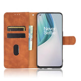 EIDERWOOD - OnePlus Nord N10 - Kunstlæder Flip Cover m. Kortholder & Ståfunktion - Brun