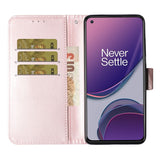 EIDERWOOD OnePlus 8T Kunstlæder Flip Cover m. Strop & Pung - Rose Gold