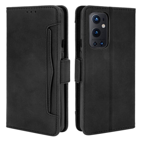 OnePlus 9 Pro Flip Cover Med Udvendig Kortholder - Sort