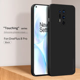 OnePlus 8 Pro Pinwuyo Silikone Bagside Cover - Sort