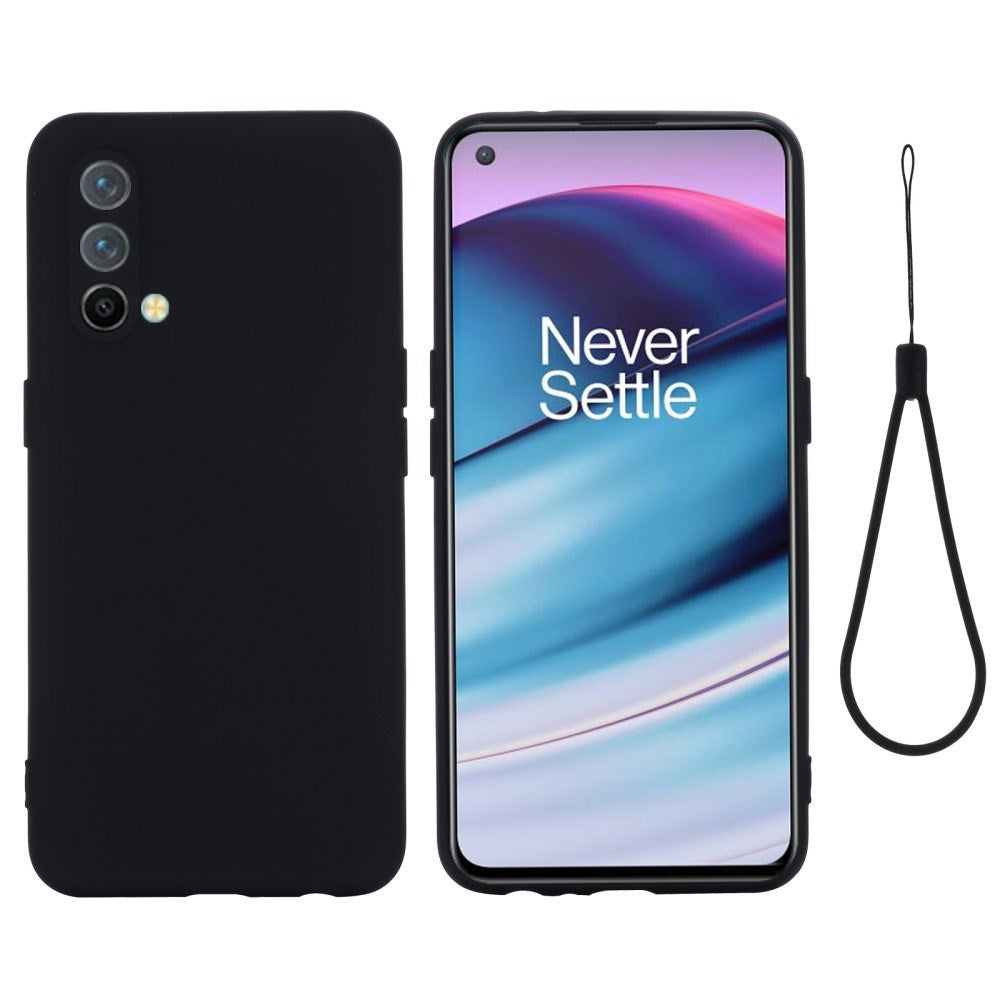 EIDERWOOD OnePlus Nord CE (5G) Liquid Silikone Mobil Cover m. Strop - Sort