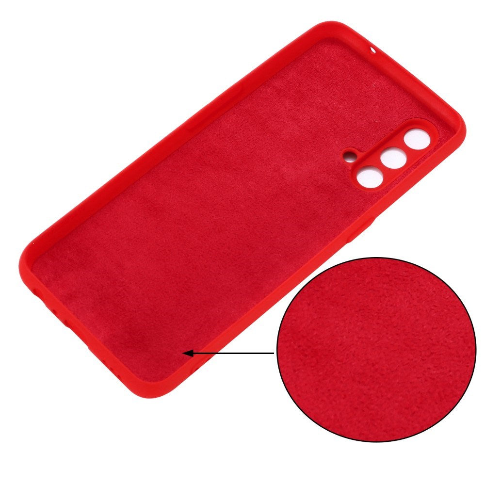 EIDERWOOD OnePlus Nord CE (5G) Liquid Silikone Mobil Cover m. Strop - Rød