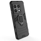 OnePlus 10 Pro Hybrid Håndværker Bagside Cover m. Magnetisk Kickstand - Sort