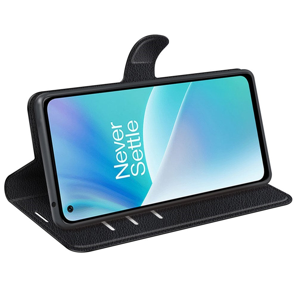 EIDERWOOD - OnePlus Nord 2T (5G) - Kunstlæder Flip Cover m. Kortholder & Ståfunktion - Sort