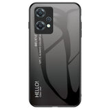 OnePlus Nord CE 2 Lite (5G) Glas Bagside Cover - Hello - Grå / Sort