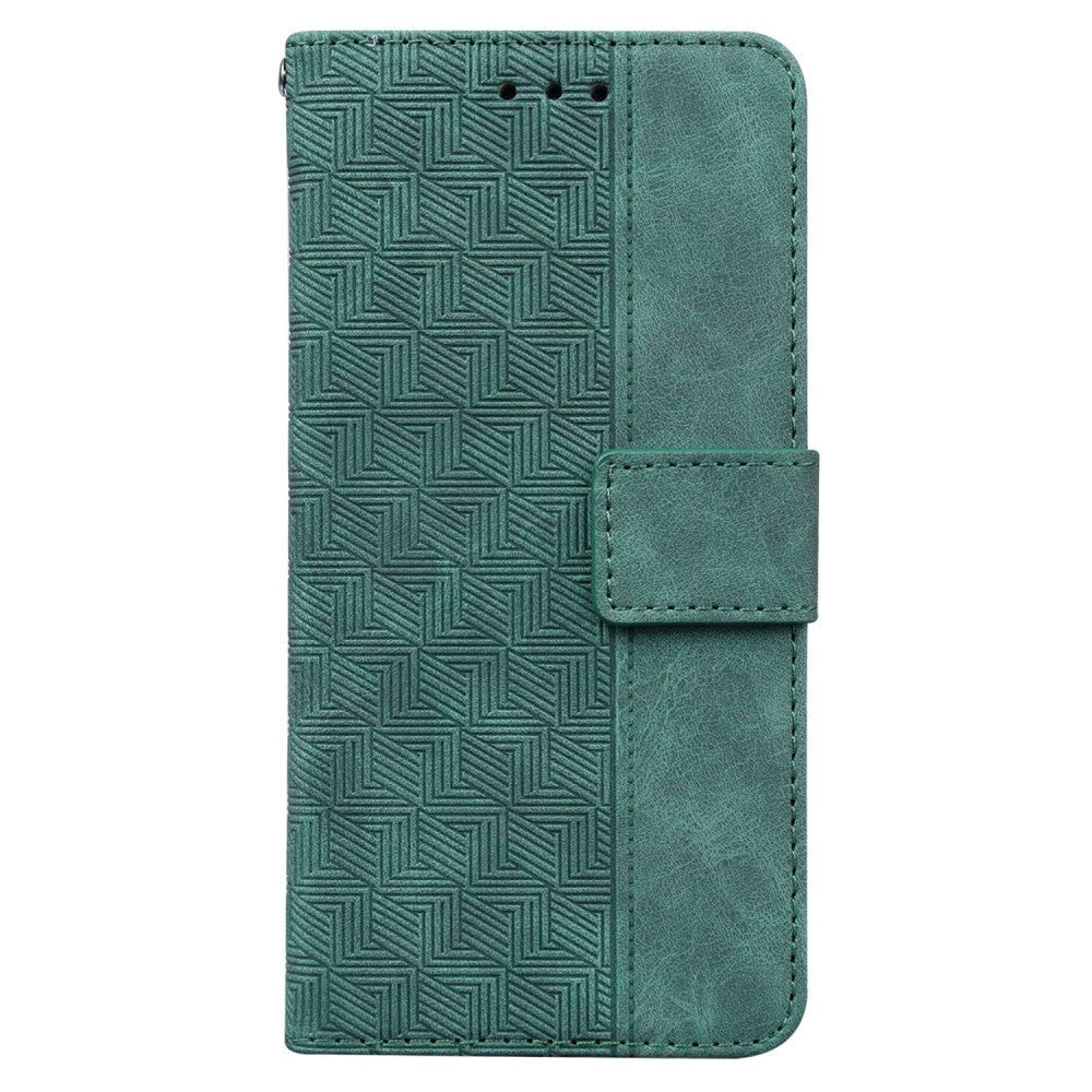 OnePlus Nord 2T (5G) Cover m. Pung & Strop - Geometri Mønster - Grøn