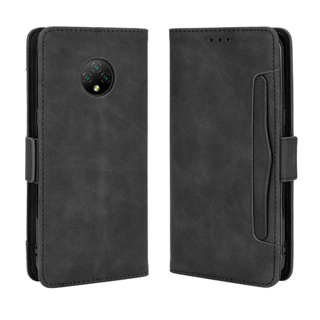 Doogee X95 Blødt Læder Flip Cover m. Pung - Sort