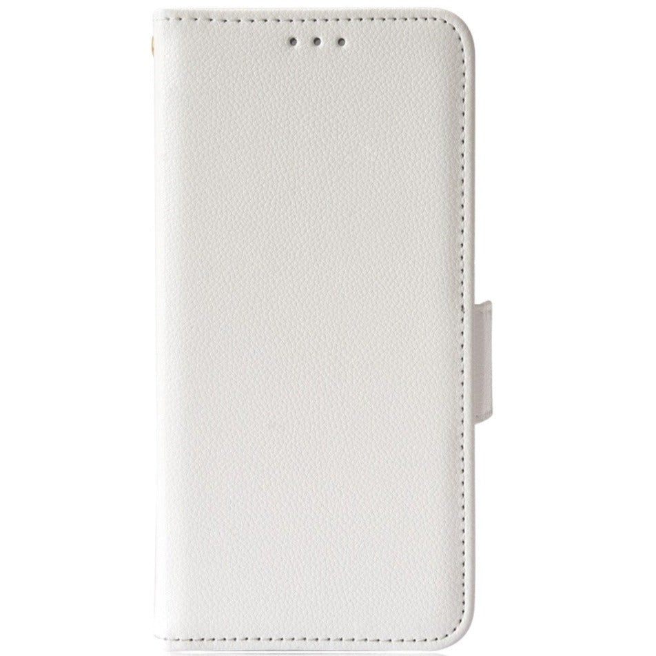 Doogee N40 Pro PU Litchi Læder Flip Cover m. Pung - Hvid