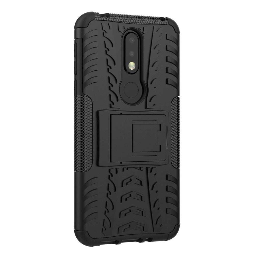 Nokia 7.1 Cool Tyre Håndværkercover m. Stander Sort