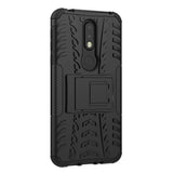 Nokia 7.1 Cool Tyre Håndværkercover m. Stander Sort