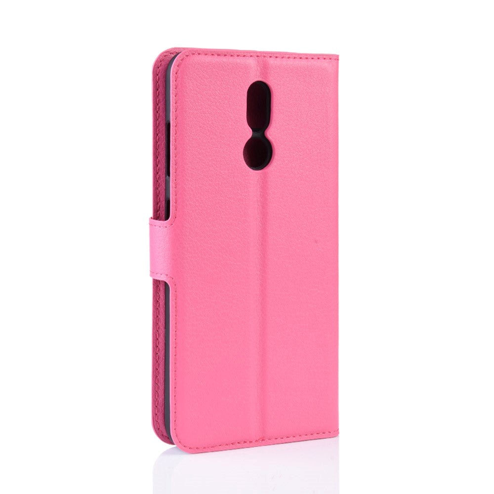 Nokia 3.2 Læder Flip Cover m. Pung - Pink