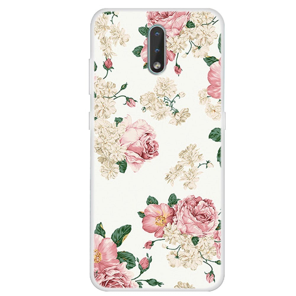 Nokia 2.3 Fleksibelt Plastik Cover - Blomster