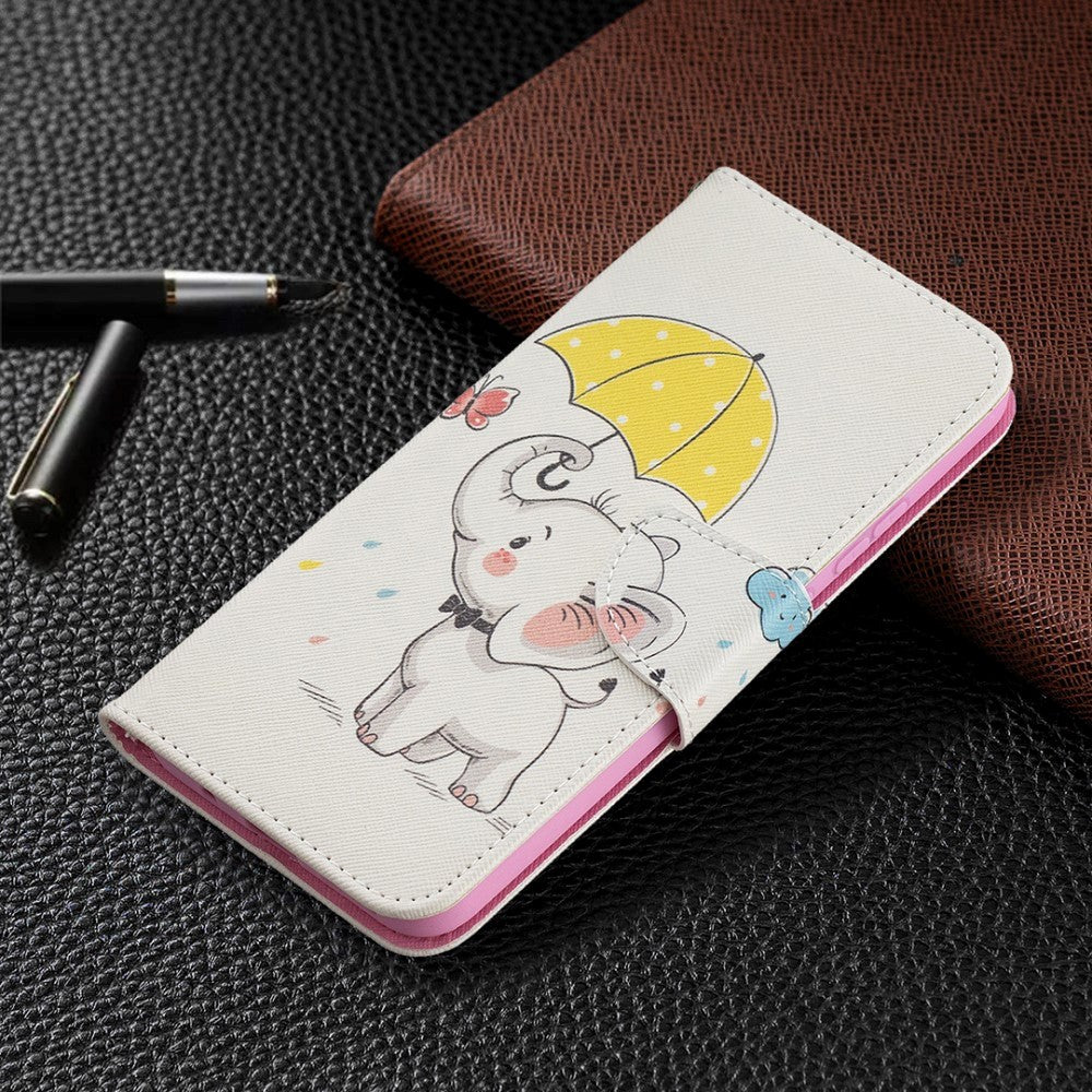 Nokia 3.4 Flip Cover m. Pung - Elefant med Paraply