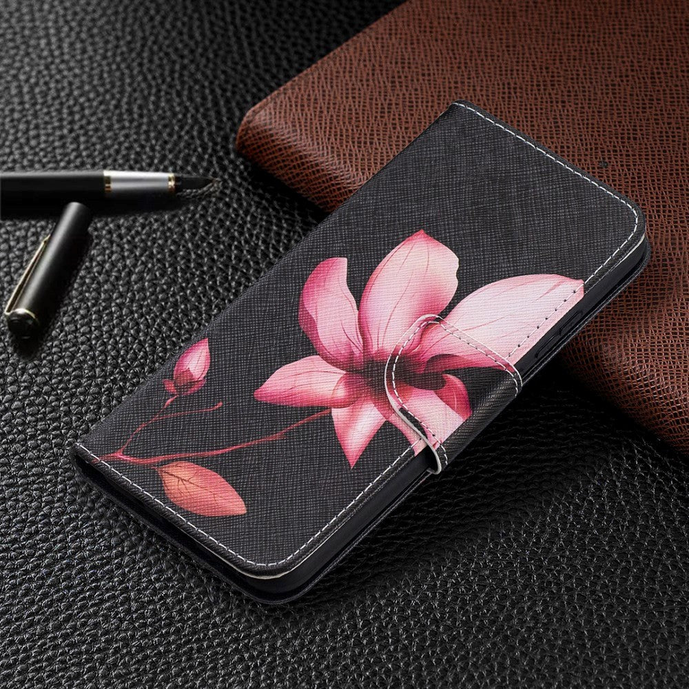 Nokia 3.4 Flip Cover m. Pung - Lotus Blomst