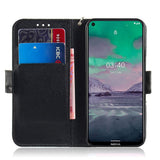 Nokia 3.4 Skinnende Læder Flip Cover m. Pung - Sur Panda