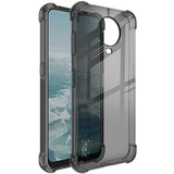 Nokia G10 / G20 IMAK Shock Resistant Case inkl. Beskyttelsesfilm - Gennemsigtig / Sort